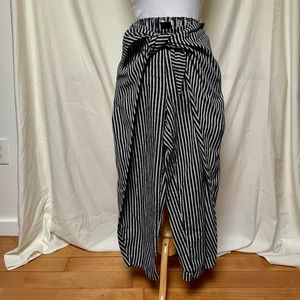 Silence + Noise stripe wrap pants